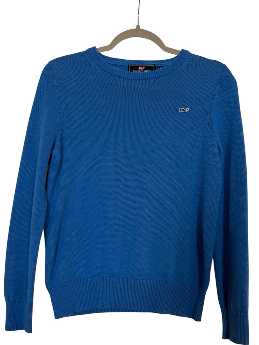 Vineyard Vines Boys Cotton Crewneck Sweater – Blue – Size Medium (12-14)